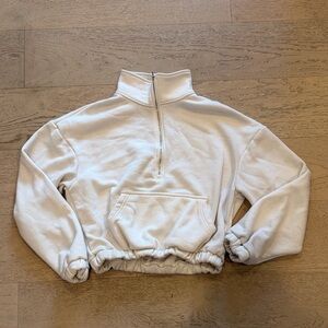 SHEIN Cream Fleece-Lined Pullover